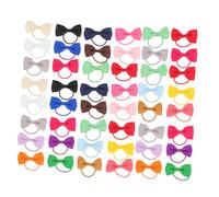 BCOATH 40pcs Puppy Dog Hair Bows with Elastic Bands for Small Breeds Charming Bowknot Grooming Accessories for Yorkies Poodles Maltese and Shih Tzus Easy to Maintain Pet Hair Barrettes
