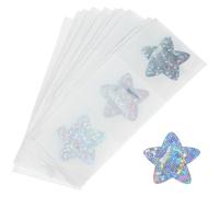 BCOATH 40pcs Star-Shaped Bandages with Glitter Breathable Self-Adhesive Patch Small for Face and Fingertips Portable Wound Care Stickers for Boys and Cartoon Style