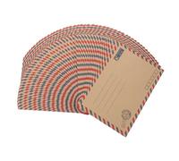BCOATH 48pcs Lined Stationery Paper and Envelopes Set Vintage Airmail Envelopes Air Mails for Party Invitation Love Letter Correspondence Christmas