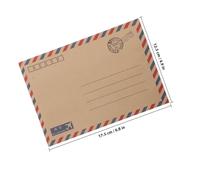 BCOATH 48pcs Vintage Kraft Cards and Envelopes Set with Lined Writing Paper Stationery for Graduation Wedding Invitations Business Correspondence -Ready Packaging