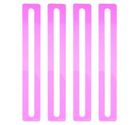 BCOATH 4pcs Acrylic Reading Tracker Bookmark for American Mahjong Card Guide Sheets with View and Improved Line Tracking, 6x1 Inch Highlight Strip Overlay for Players and Learners