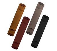 BCOATH 4pcs Adjustable Elastic Band Pen Holders PU Leather Sleeve Pouch for Notebooks Planners Journals Anti-Slip Pen Storage Case for Travel and Office Use