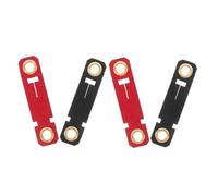 BCOATH 4PCS Adjustable Velvet Bird Leg Rings with Anti-lost Buckle Comfortable Parrot Foot Bands for Pet Birds Multiple Colors Including Black Red Suitable for Parrots and Conures