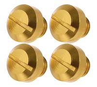BCOATH 4pcs Aluminum Alloy Motorcycle Rearview Mirror Base Screw Caps for Scooter and Motorbike Mirror Holes Lasting Protection and Antirust Features in Modern Golden Style