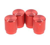 BCOATH 4pcs Aluminum Alloy Volume Knob for Guitar and Bass 12.5x16mm Smooth and Quiet Control Replacement Part with Stylish Appearance for Electric Guitar Accessories