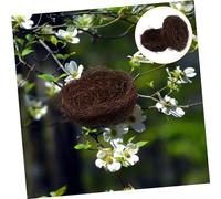 BCOATH 4pcs Artificial Bird Nest Ornament Rattan Woven Nest Budgies Box Home Decor