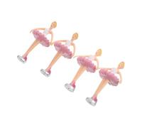 BCOATH 4pcs Ballet Princess Doll Accessories for Music Box Twirling Ballerina Figurines with Charming Princess Design Decorative Musical Box Dolls for