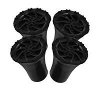 BCOATH 4Pcs Cane Tips Replacements PVC Anti-Skid Walking Stick Foot Pads Crutch Ferrules for Stability and Grip Compatible with Standard Folding Canes Lightweight Black Protectors
