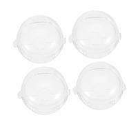 BCOATH 4pcs Clear Boy Girl Safety Stove Gas Stove Protector Guard for Boys and Girls High Transparency Wear-Resistant Fits Hobs Ovens Multi-Scene Use Material