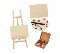 BCOATH 4pcs Dollhouse Art Studio Decoration Lightweight Portable Mini Art Kit for Creative