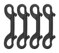 BCOATH 4pcs Double Ended Pet Clasp Metal Bolt Snap Hooks with Quick Clip Mechanism for Linking Dog Leash Collar Keychain and Easy to Clean Fit for Multiple Pets