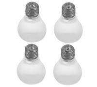 BCOATH 4pcs Glow-in-the-dark Squishy Light Bulb Stress Balls Soft Nightlight Sensory for Safe Soft Materials Decorative Squeeze for Boys and Bedroom