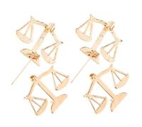 BCOATH 4pcs Gold-plated Justice Lapel Pins for Men Suit Accessories, Alloy Material with Versatile Attachment and Fairness Symbolism, for Formal Party Events and Student Graduation