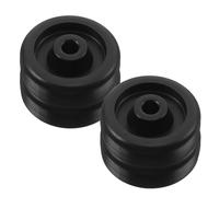 BCOATH 4pcs Gym Wheel Roller Equipment Parts, Sturdy Plastic Pulley Wheels for Treadmills and Bikes, Universal Bearing Rollers for Home Gym and Athletic Exercise