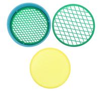 BCOATH 4Pcs Handheld Plastic Sand Sifters for Beaches Colorful Sand Strainer for Easy Grip Sieves for Outdoor Summer Play Random Color