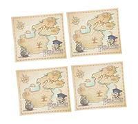 BCOATH 4pcs Interactive Geographical Map Toy for Boys and Girls Educational Imagination and Creativity for Family Fun and Learning Activities