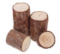 BCOATH 4pcs Miniature Wooden Stumps Extra Large Hamster Cage Enclosure Accessories