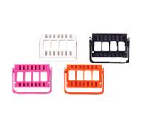 BCOATH 4pcs Nail Drill Bit Stand with 16 Holes, Plastic Grinding Head Rack for Nail Art, Lightweight and Creative Storage Organizer to Keep Desktop Clean and Neat