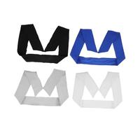 BCOATH 4pcs Ninja Sports Headbands for Men and Women Elastic Sweatbands for Running Yoga Basketball Gym Workouts Lightweight Easy Care Athletic Bands in Black White Blue and Gray
