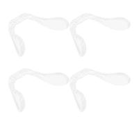 BCOATH 4pcs Plastic Nose Pads for Glasses Replacement Eyeglass Parts Nose Pads for Glasses Cushioned Design Comfortable Fit Is Not Easy to Change Colour Suitable for Daily Use