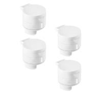 BCOATH 4pcs Pour Food Clips Pour Spout Chip Clips White Pp Sealing Preservation Lightweight Easy to Carry for Travel and Office Use