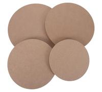 BCOATH 4pcs Round Pottery Drying Board 8.66x8.66x0.35in Wooden Clay Throwing Bat with Smooth Density Surface and Stable Base for Pottery Wheel, Easy Handling for DIY Clay Art and Studio