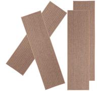 BCOATH 4pcs Self-adhesive Stair Treads with Anti-slip Texture, Polyester and Tpr Material, Elegant and Simple Design, for Steps and Stairs to Provide Quiet and Safe Walking