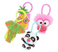 BCOATH 4pcs Silicone Hand Bottle Sleeves Cartoon Design Practical and Convenient to Carry Small 30ml Refillable Hand Sanitiser Bottle Covers for Travel Use