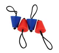 BCOATH 4pcs Silicone Kayak Scupper Plugs Kit Boat Drain Hole Stoppers for Canoe with High Durability and Adaptable Design in Red and Blue