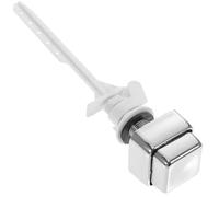 BCOATH 4pcs Silver Plastic Push Button Toilet Tank Handle Replacement with Great Reliability and Simple Structure for Side Mount Toilet Repair and Flushing