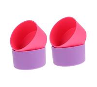 BCOATH 4pcs Slip Silicone Bottom Covers for Glass Spray Bottles Non-Slip Bottle Bottom Protectors Versatile Use for Home Travel