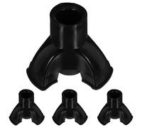 BCOATH 4pcs Walking Stick Foot Covers Anti-Skid Cane Tips Non-Slip Pole Replacement for Tripod Crutches Shockproof Cane Foot Pads for Elderly Safety Mud Snow