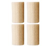 BCOATH 4pcs Yellow Loofah Bath Brush Set for Exfoliating and Comfortable Touch, Natural Body Scrubber Helps Skin Absorb Nutrition, for Shower and Bath Use