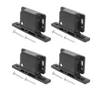 BCOATH 4set Rv Closet Door Latch Pushbutton Lock with Firm and Secure Hold Abs Material and Stainless Screws, Suitable for Rv and Office Cabinet Doors