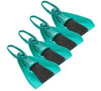 BCOATH 4sets Mini Broom and Dustpan Set Durable Cleaning Tools for Desktop Keyboard and Pet Hair Cleanup Portable Sky-Blue Household Supplies