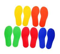 BCOATH 5 Pairs Sensory Tactile Footprints Gym Game for Adults Promotes Sensory Integration Physical Coordination and Balance Development Kindergarten and Home Use Floor Play Mat