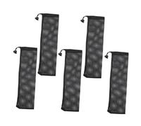 BCOATH 5 Pcs Nylon Mesh Bird Feeding Bags Capacity Tear-resistant Hanging Bird Feeder Pouches for Outdoor Garden Backyard Use