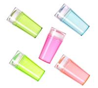 BCOATH 5 Sets Fluorescent Silicone Nail Stamper Kit with Personal Pattern Transfer and Edge-Reaching Function for Professional Nail Art in Beauty Salons Random Color