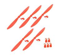 BCOATH 5 Sets Rc Helicopter Propeller Plastic Replacement for DIY Aircraft Repairing Supply Orange Blades with Tail Hooks Student-friendly Airplane Parts for Model Aircraft Projects