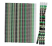 BCOATH 50 Pcs Camouflage Pencils for Students Ergonomic Military Design for Writing and Drawing Safe Non-toxic Material Classroom Rewards and Art Projects