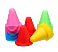 BCOATH 50 Pcs Soft Soccer Training Cones for Roller Skating Compact Lightweight Sports Markers for Agility Drills and Classroom Use Multi-functional Small Cones for Indoor Outdoor