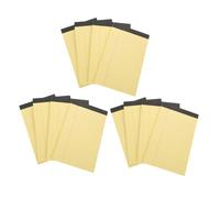 BCOATH 50 Sheets Yellow Legal Pads Ruled Notepads Lightweight Writing Pads for Students Office School Business Multifunctional Memo Task Organizer