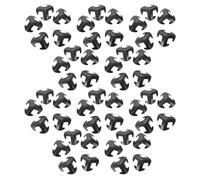 BCOATH 50pcs Black Medieval Armor Metal Scale Plates 2.7x2.7cm for DIY Costume Crafting, Knights Armor Parts, Fantasy Roleplay and Historical Cosplay Supplies