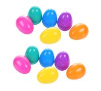 BCOATH 50Pcs Easter Plastic Eggs Fillable Hollow DIY Decorative Eggs for Holiday Party Favors Candy Packaging Random Colors Random Color