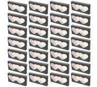 BCOATH 50pcs Heart-shaped Paper Eyelash Storage Boxes for False Eyelashes Black Packaging Case Preventing Lashes from Being Crushed for Daily Life and Outdoors