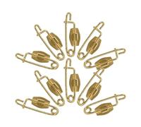 BCOATH 50pcs Metal P-Shaped Safety Pins Rust Resistant and Secure Badge Base Pins for Sewing Crafts and Clothes, Exquisitely Crafted with Fine Attention to Detail