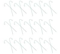 BCOATH 50pcs Outdoor Garden Shepherds Hooks, Iron Plant Shepherd Hooks with Slip Prevention and Elongated Tapered Rod, 20cm Yard Lawn Ground Stakes for Hanging Flower Pots and Lanterns