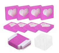 BCOATH 50pcs Paper False Eyelash Case Lash Tray with Good Sealing and Portable Design for False Eyelash Storage and Travel Organiser