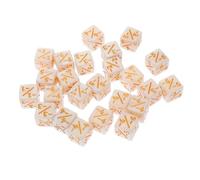 BCOATH 50PCS Pearl Pattern Math Dice Set for Classroom Teaching Early Education Board Game Accessories Logical Thinking Aid for Fun Maths Games and Problem Solving