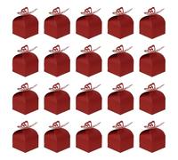 BCOATH 50pcs Red Paper Butterfly Candy Boxes Small Flat Boxes with Lids for Wedding and Festival Use Decorative and Delicate Candy Suitable for Biscuits and Fruits